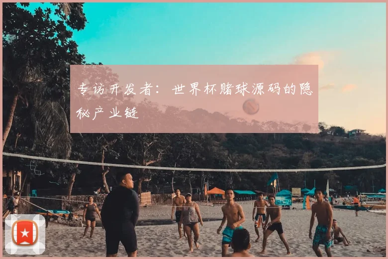 专访开发者：世界杯赌球源码的隐秘产业链